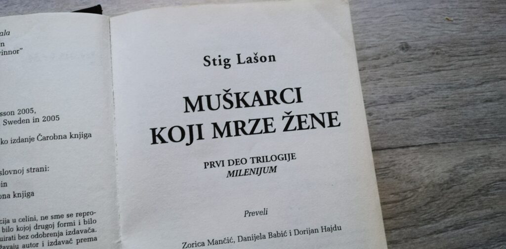 Muškarci koji mrze žene Stig Lašon